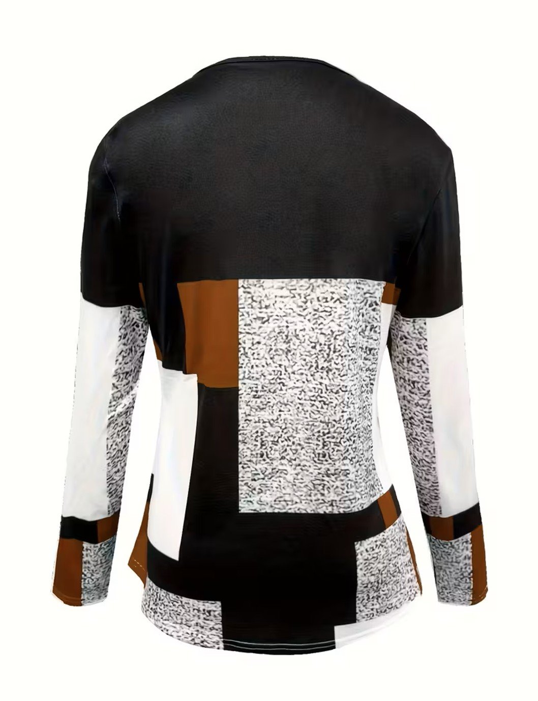 Casual Geometric Long Sleeve T-shirt