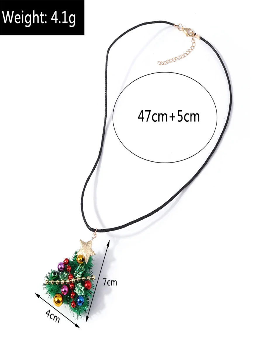 Christmas Colorful Diy Jewelry Christmas Tree Bell Elk Earrings Personality Felt Earrings