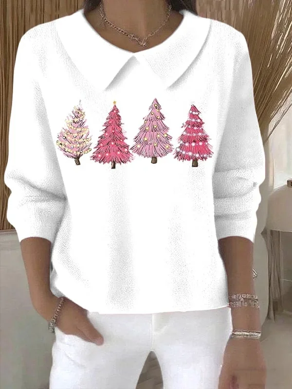 Women Christmas Long Sleeve Comfy Casual Printing Sweater