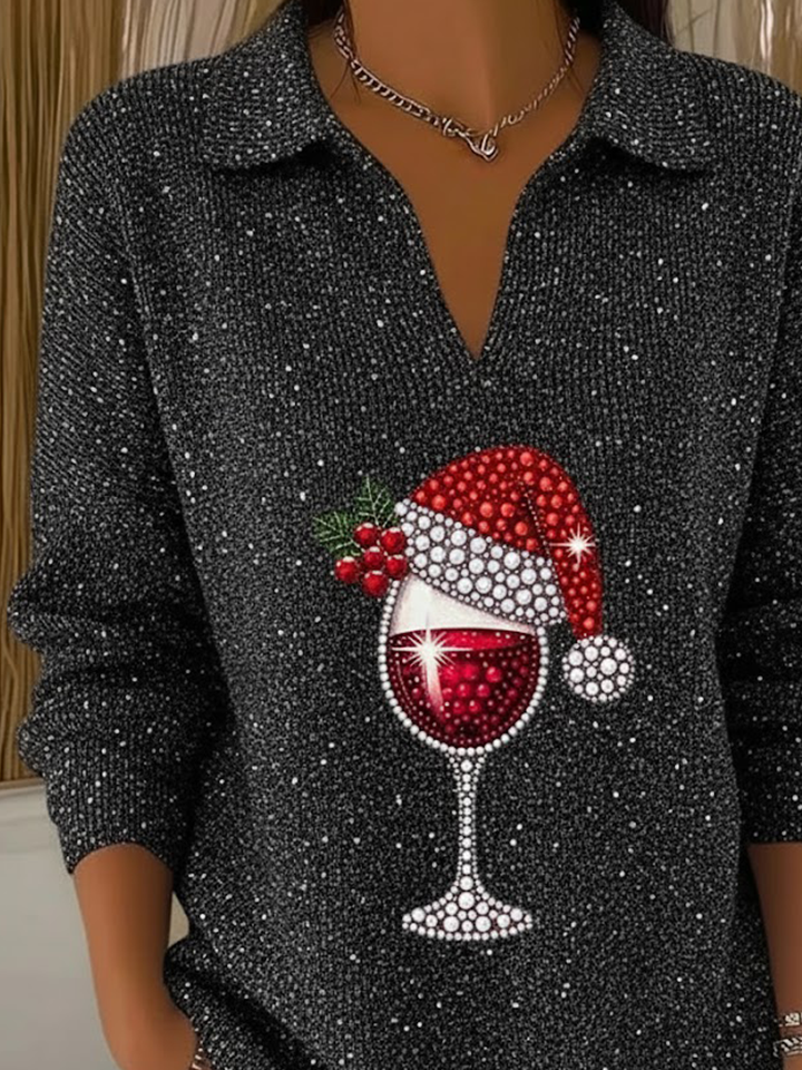 Women Christmas Long Sleeve Comfy Casual Printing Sweater
