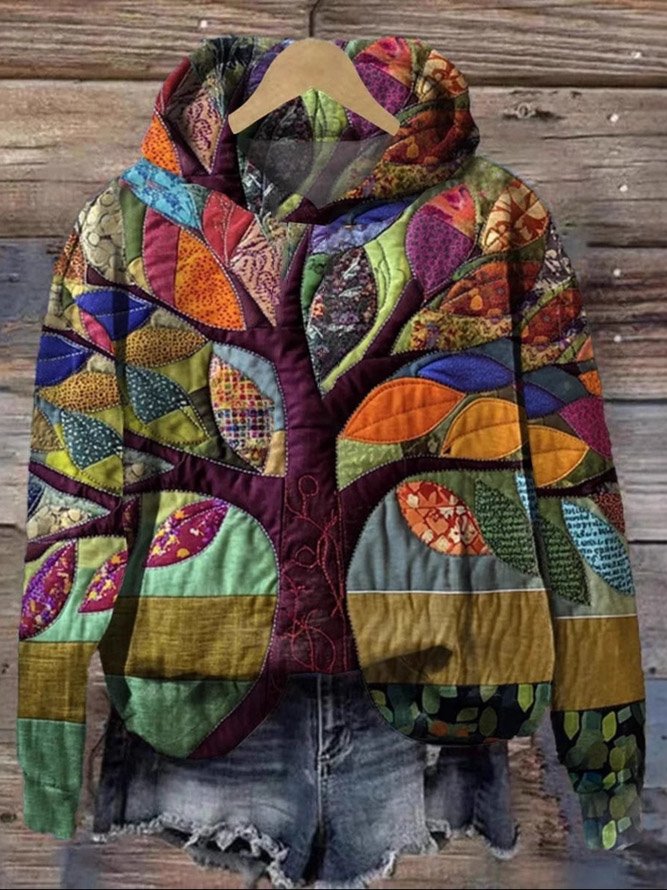 Casual Hoodie Floral Sweatshirt