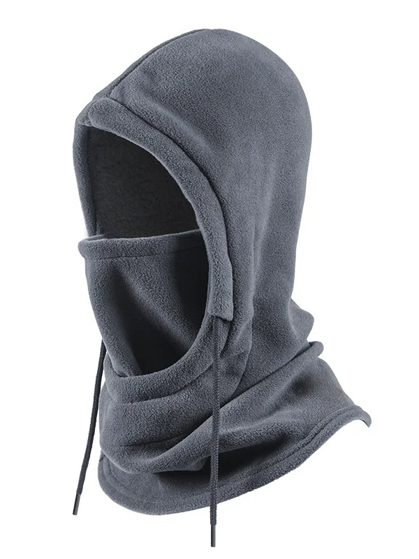 Winter Outdoor Cycling Hat Skiing Windproof Cold-proof Warm Plus Velvet Thick Neck Protection Polar Fleece Mask