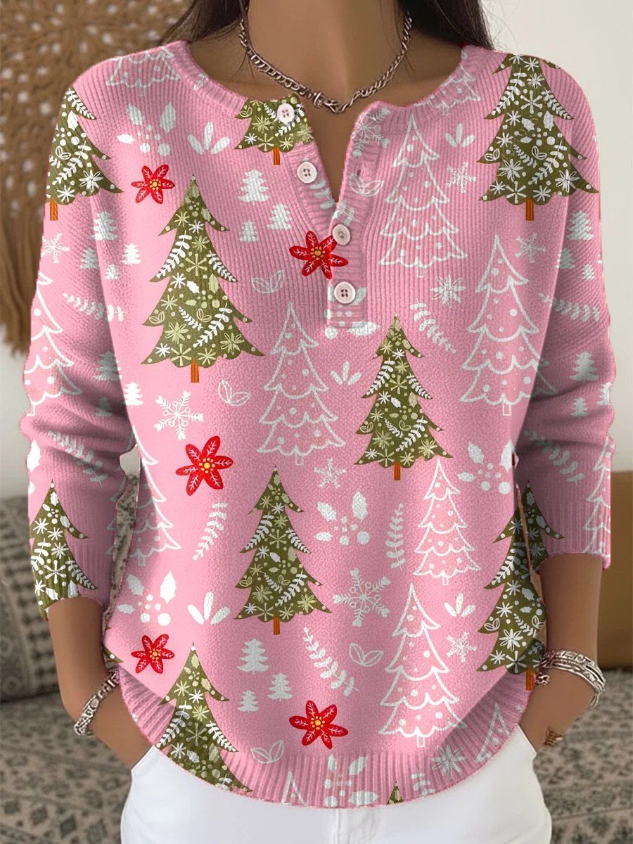 Women Christmas Long Sleeve Comfy Casual Sweater