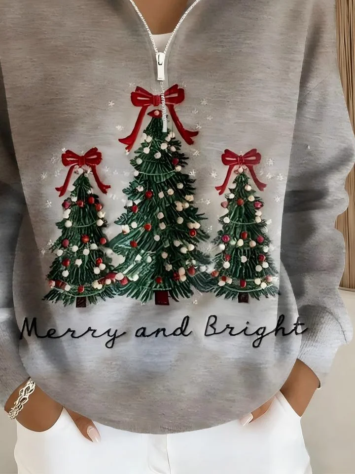 Women Christmas Long Sleeve Comfy Casual Sweater