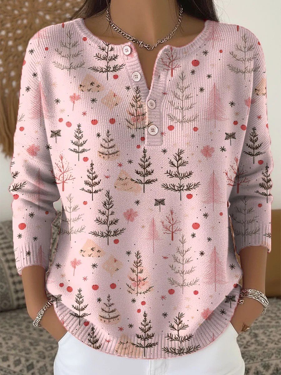 Women Christmas Long Sleeve Comfy Casual Sweater