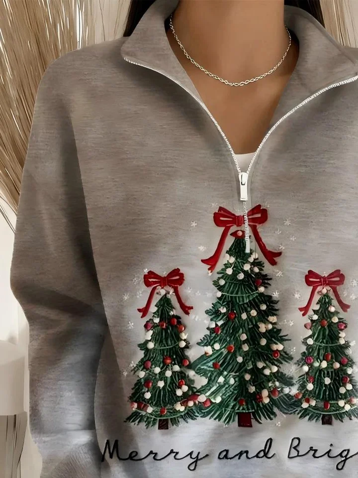 Women Christmas Long Sleeve Comfy Casual Sweater