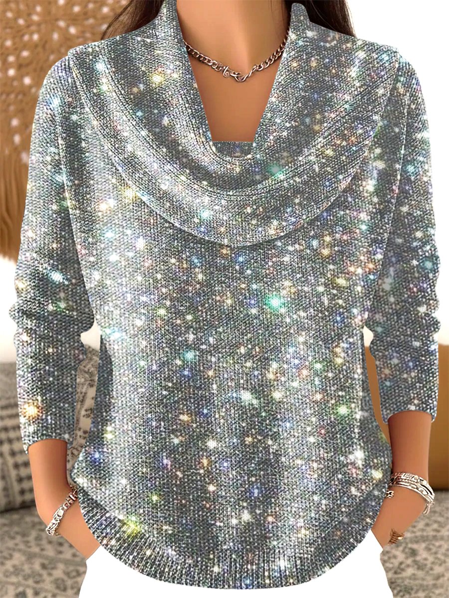 Women Cotton Plain Long Sleeve Comfy Casual Sweater