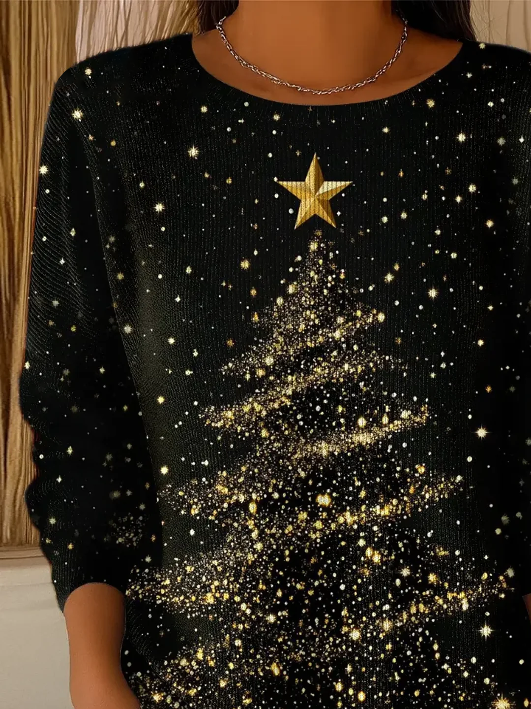 Women Christmas Long Sleeve Comfy Casual Printing Sweater