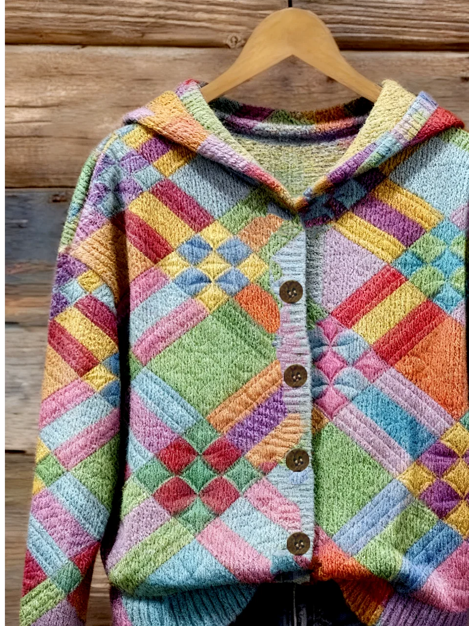 Women Wool/Knitting Striped Long Sleeve Comfy Casual Cardigan