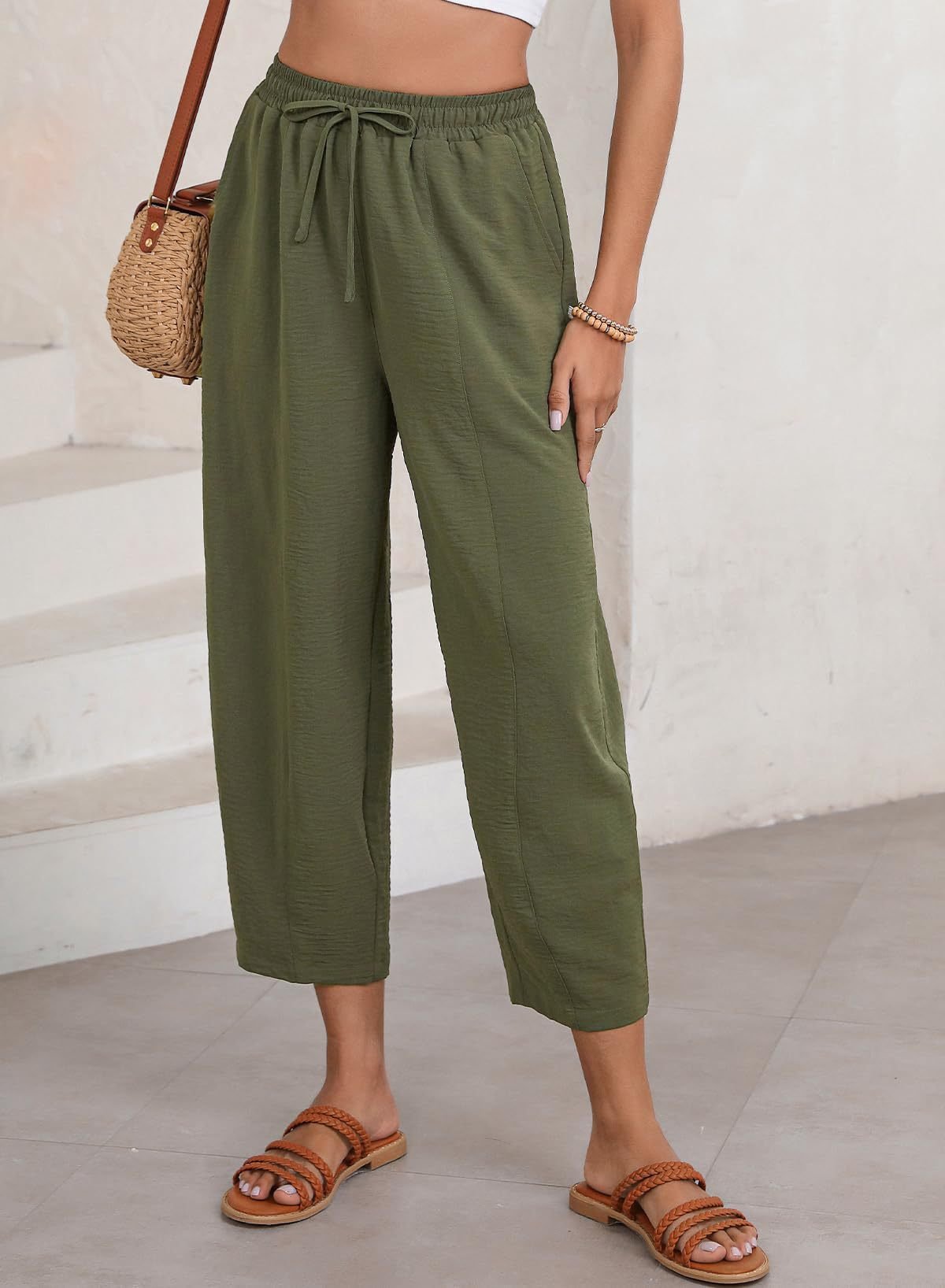 Women Plain Ankle Pants Pants Casual Spring/Fall Trousers