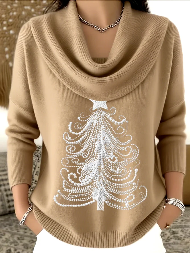 Women Christmas Long Sleeve Comfy Casual Printing Sweater