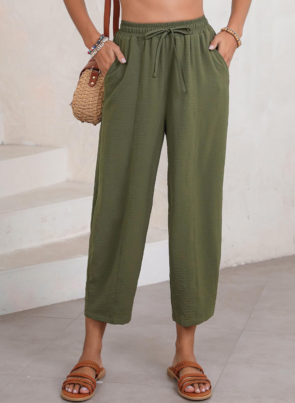 Women Plain Ankle Pants Pants Casual Spring/Fall Trousers