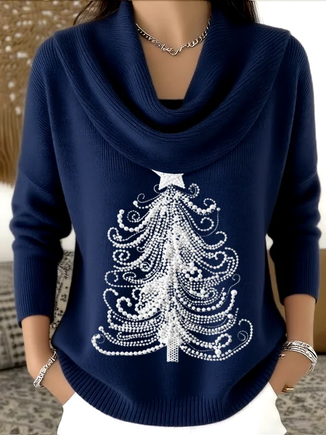 Women Christmas Long Sleeve Comfy Casual Printing Sweater