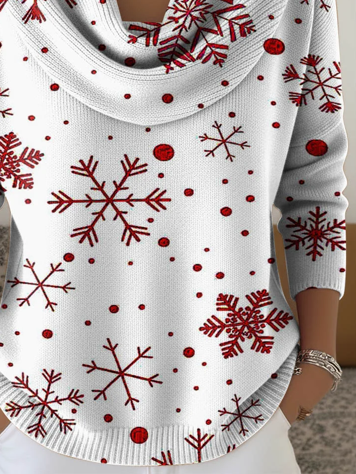 Women Christmas Long Sleeve Comfy Casual Printing Sweater
