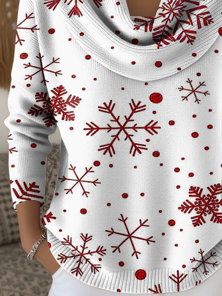 Women Christmas Long Sleeve Comfy Casual Printing Sweater