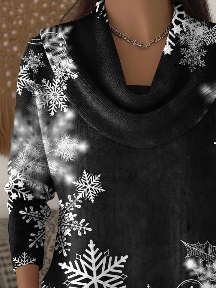 Women Christmas Long Sleeve Comfy Casual Printing Sweater