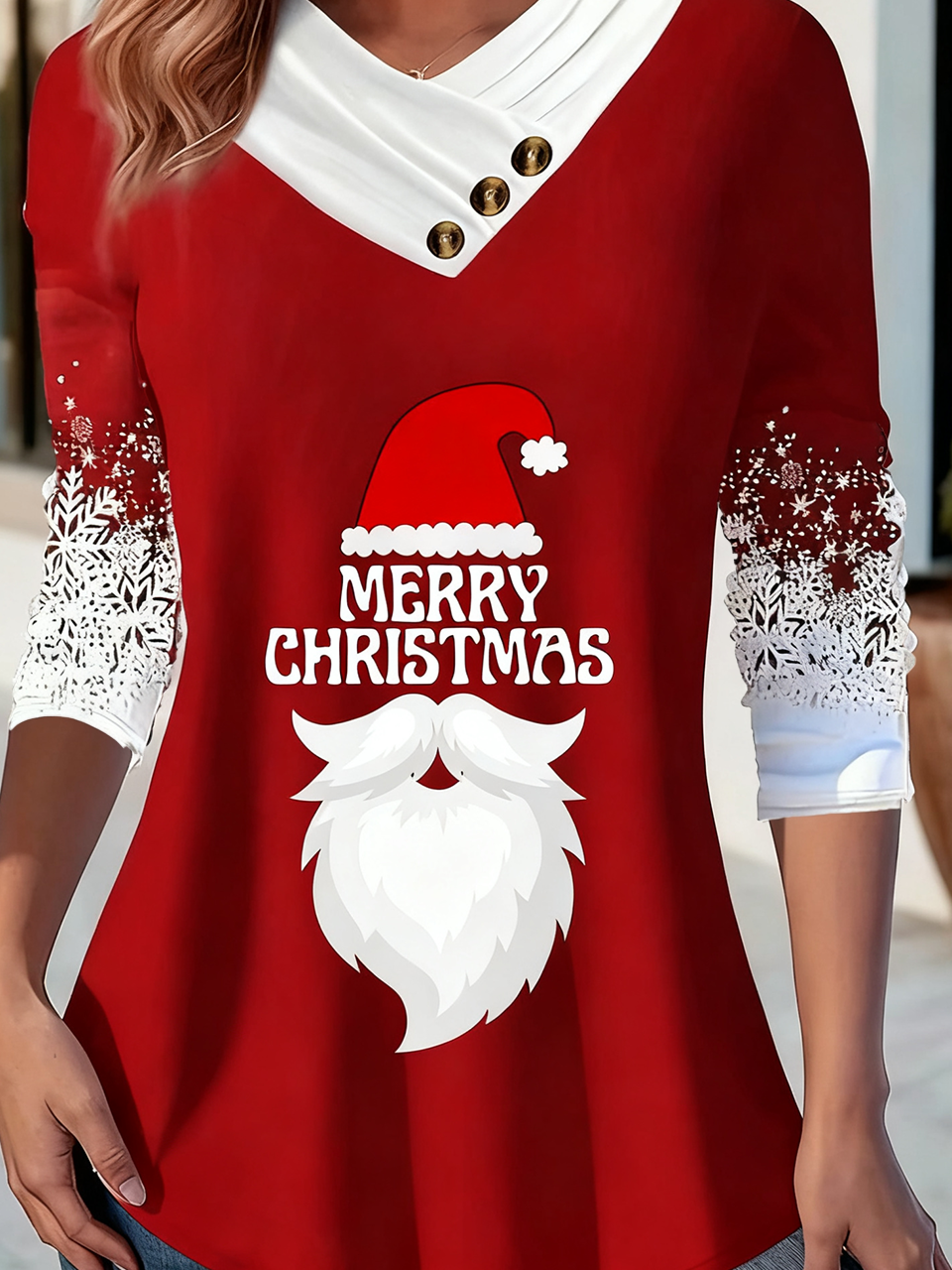 Casual Gradient Pattern Long Sleeve T-shirt