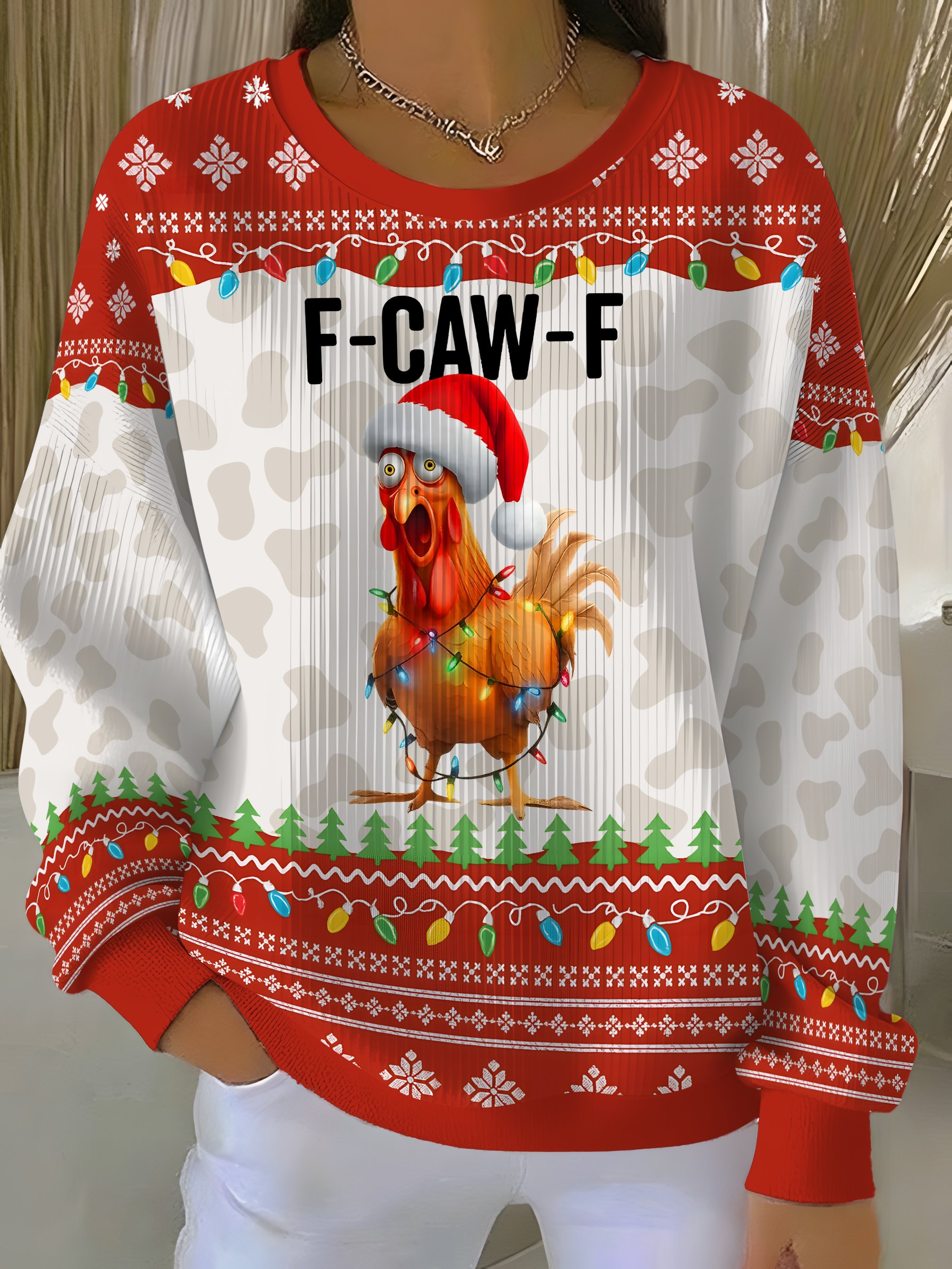 Casual Crew Neck Text Letters Sweatshirt