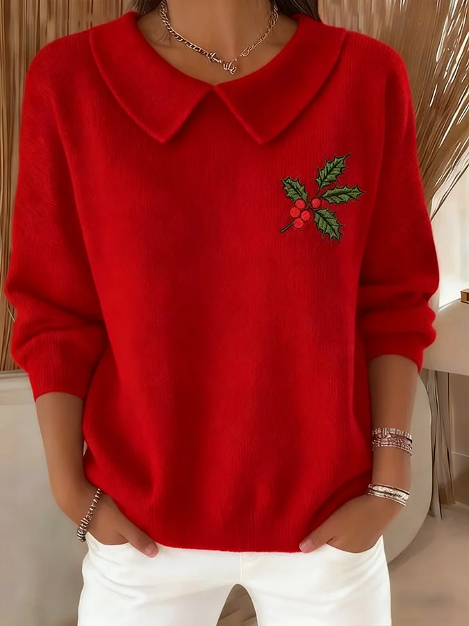 Women Christmas Long Sleeve Comfy Casual Printing Sweater