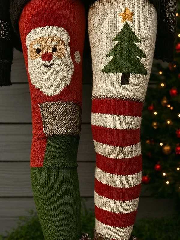 Women Striped Vintage Spring/Fall Ankle Pants Leggings