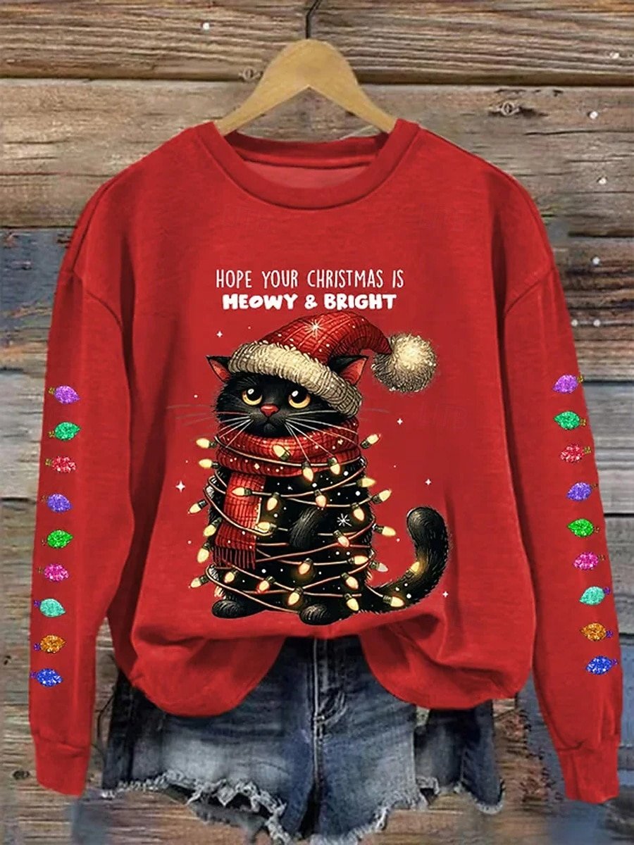 Vintage Crew Neck Christmas Sweatshirt