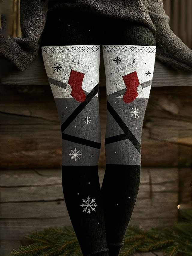 Women Striped Vintage Spring/Fall Ankle Pants Leggings