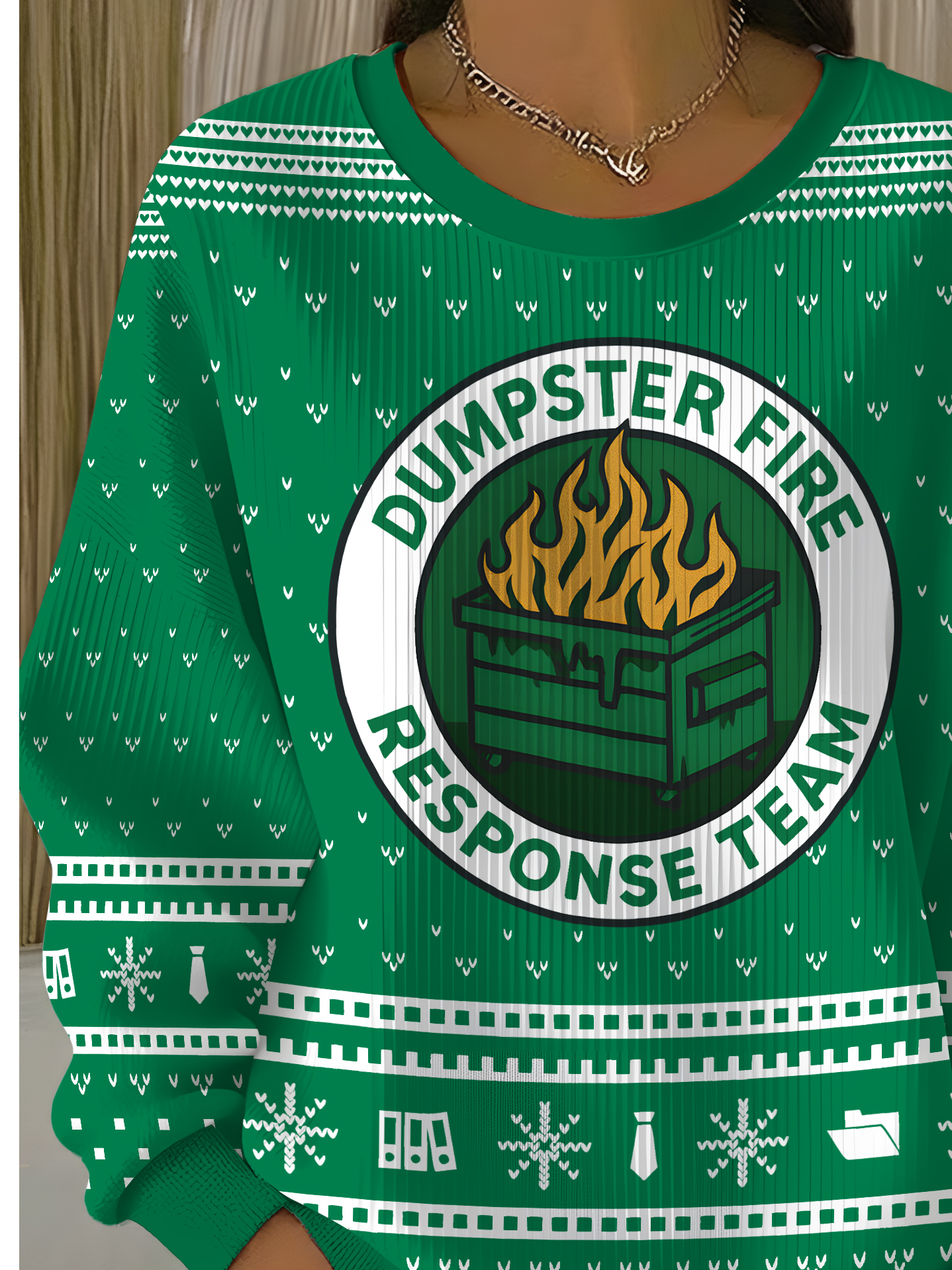 Casual Crew Neck Text Letters Sweatshirt