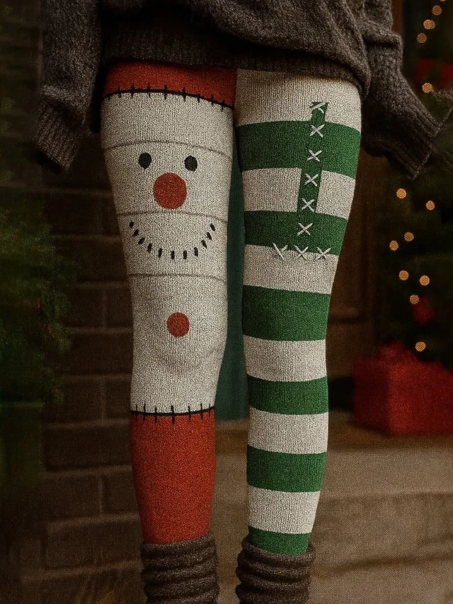 Women Striped Vintage Spring/Fall Ankle Pants Leggings