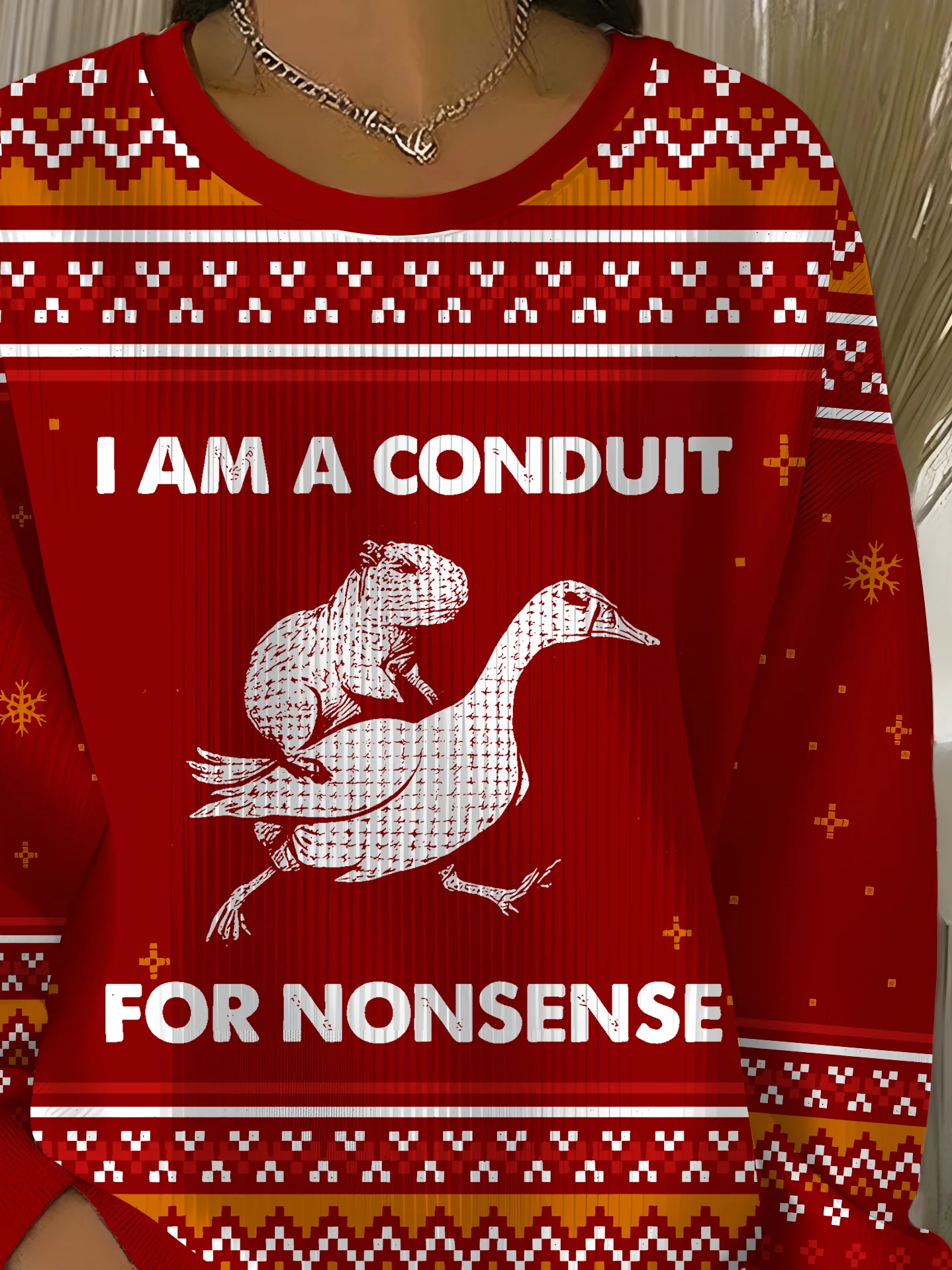 Casual Crew Neck Text Letters Sweatshirt