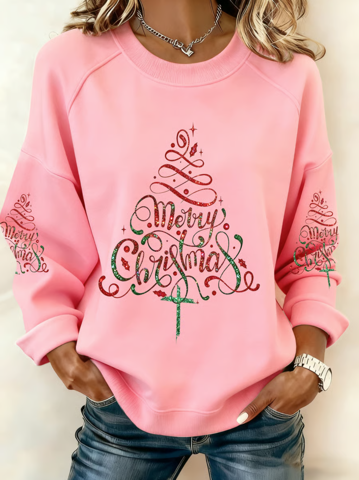 Vintage Crew Neck Christmas Sweatshirt