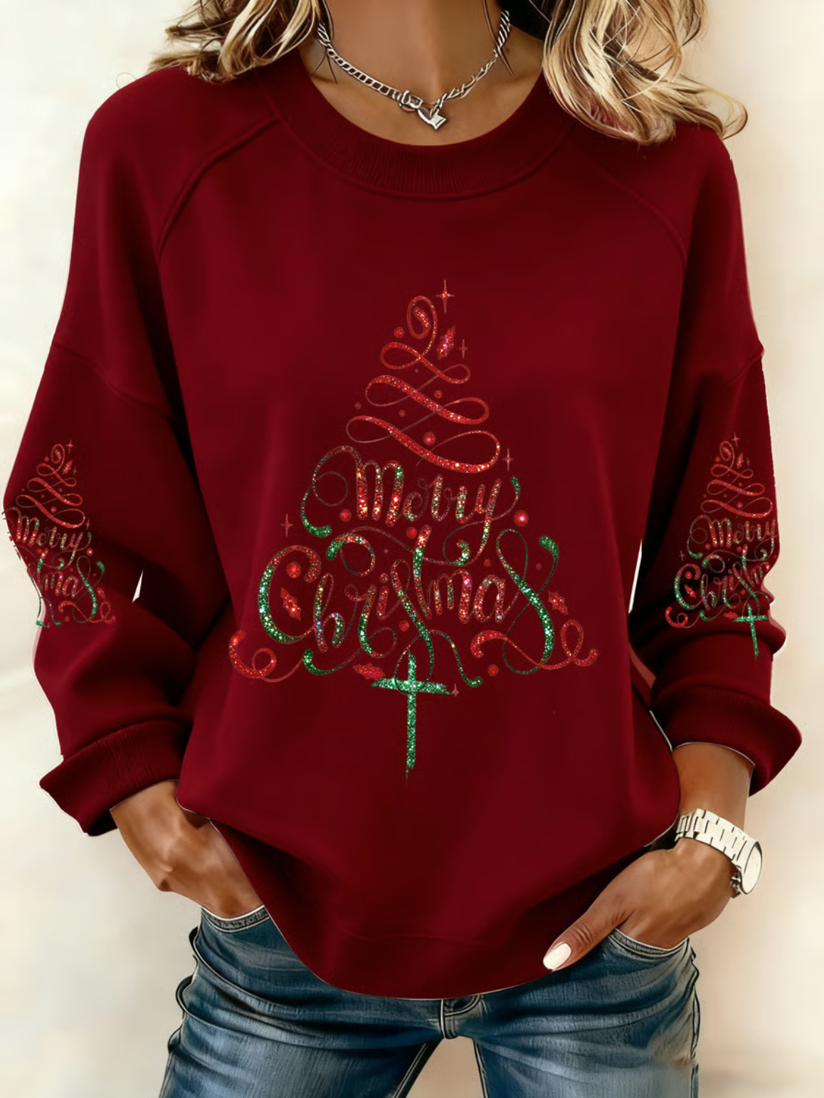 Vintage Crew Neck Christmas Sweatshirt