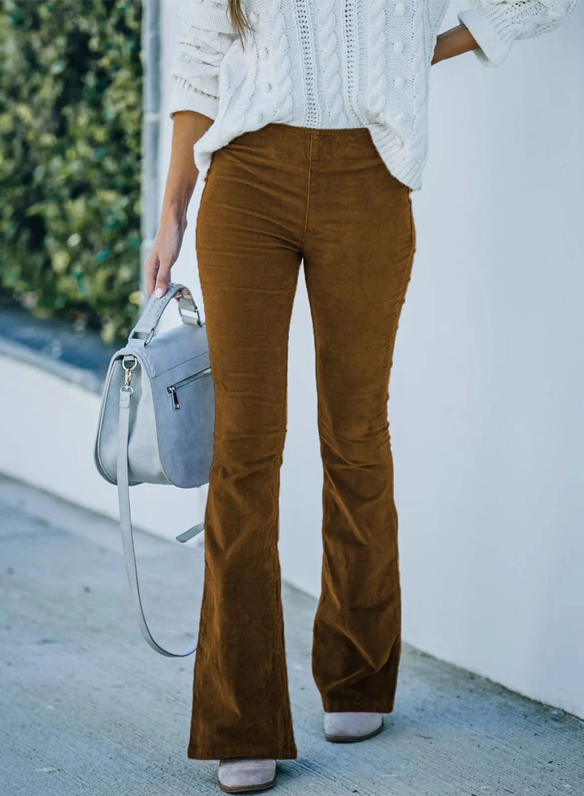 Women Plain Long Pants Elegant Spring/Fall Trousers