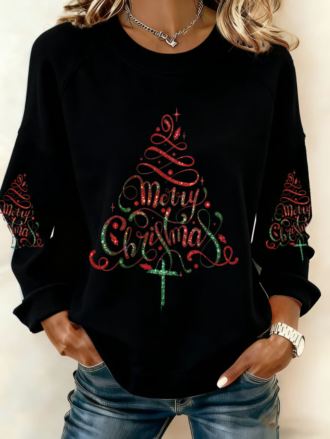 Vintage Crew Neck Christmas Sweatshirt