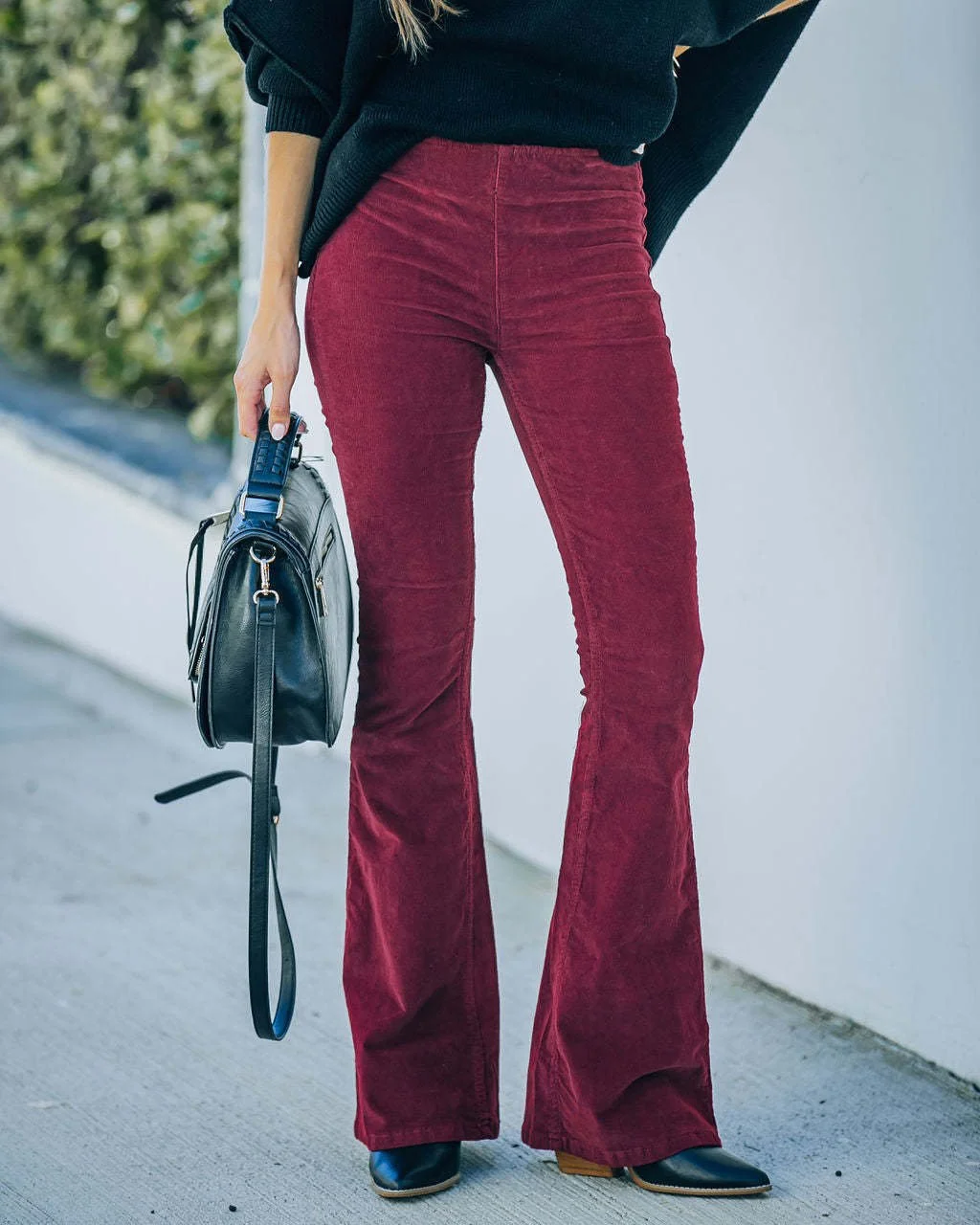Women Plain Long Pants Elegant Spring/Fall Trousers