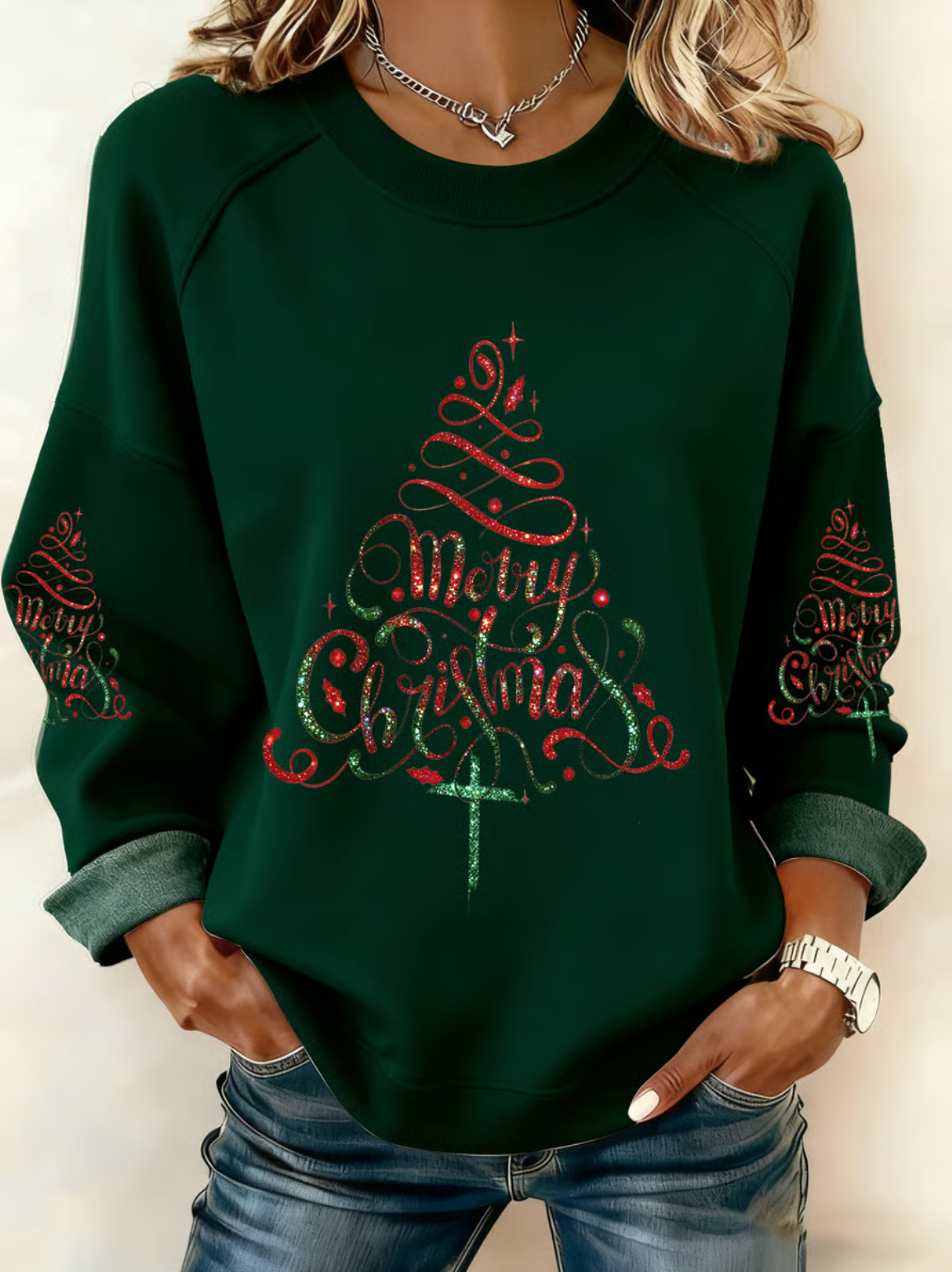 Vintage Crew Neck Christmas Sweatshirt
