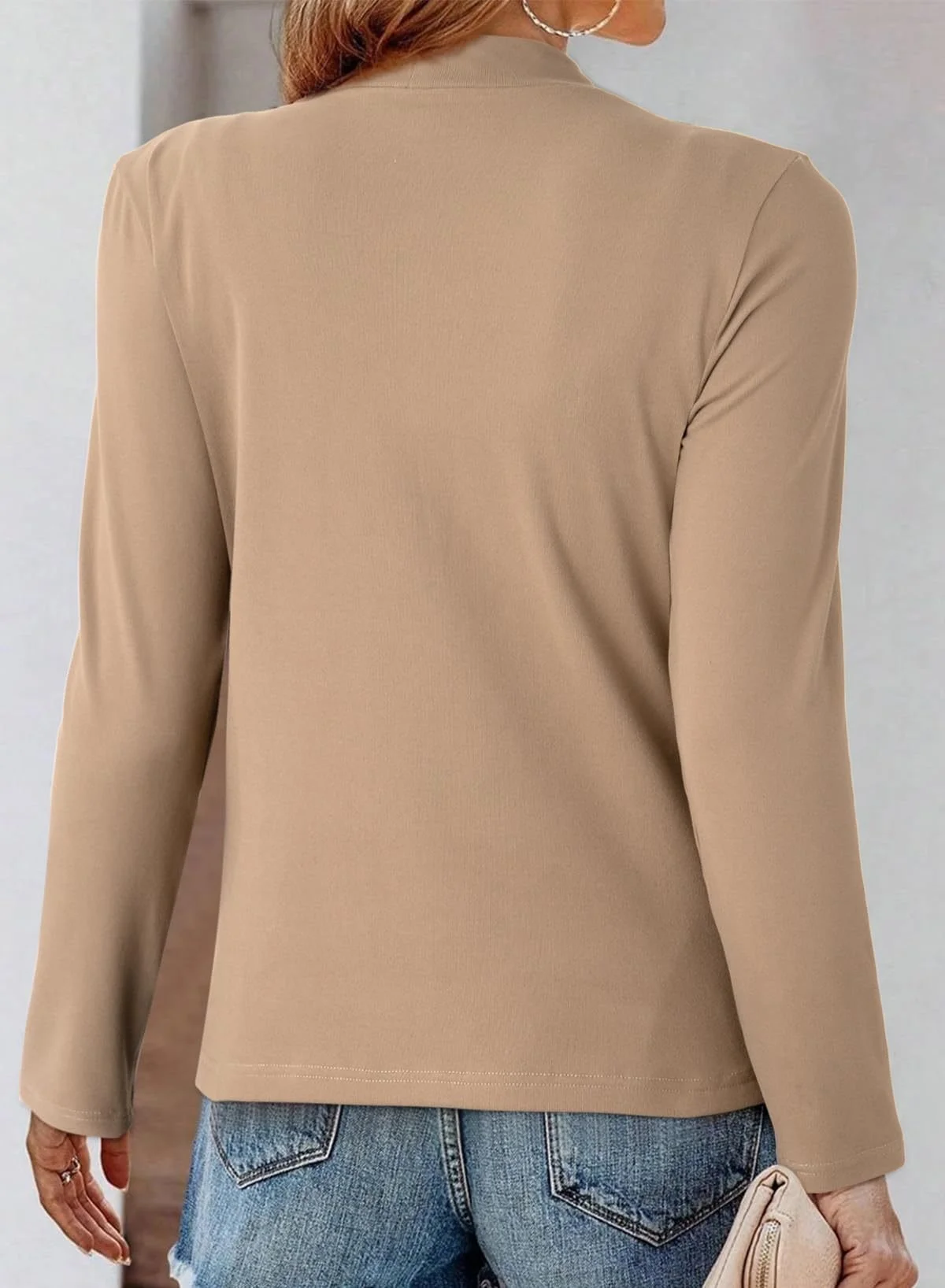 Elegant Plain Long Sleeve T-shirt