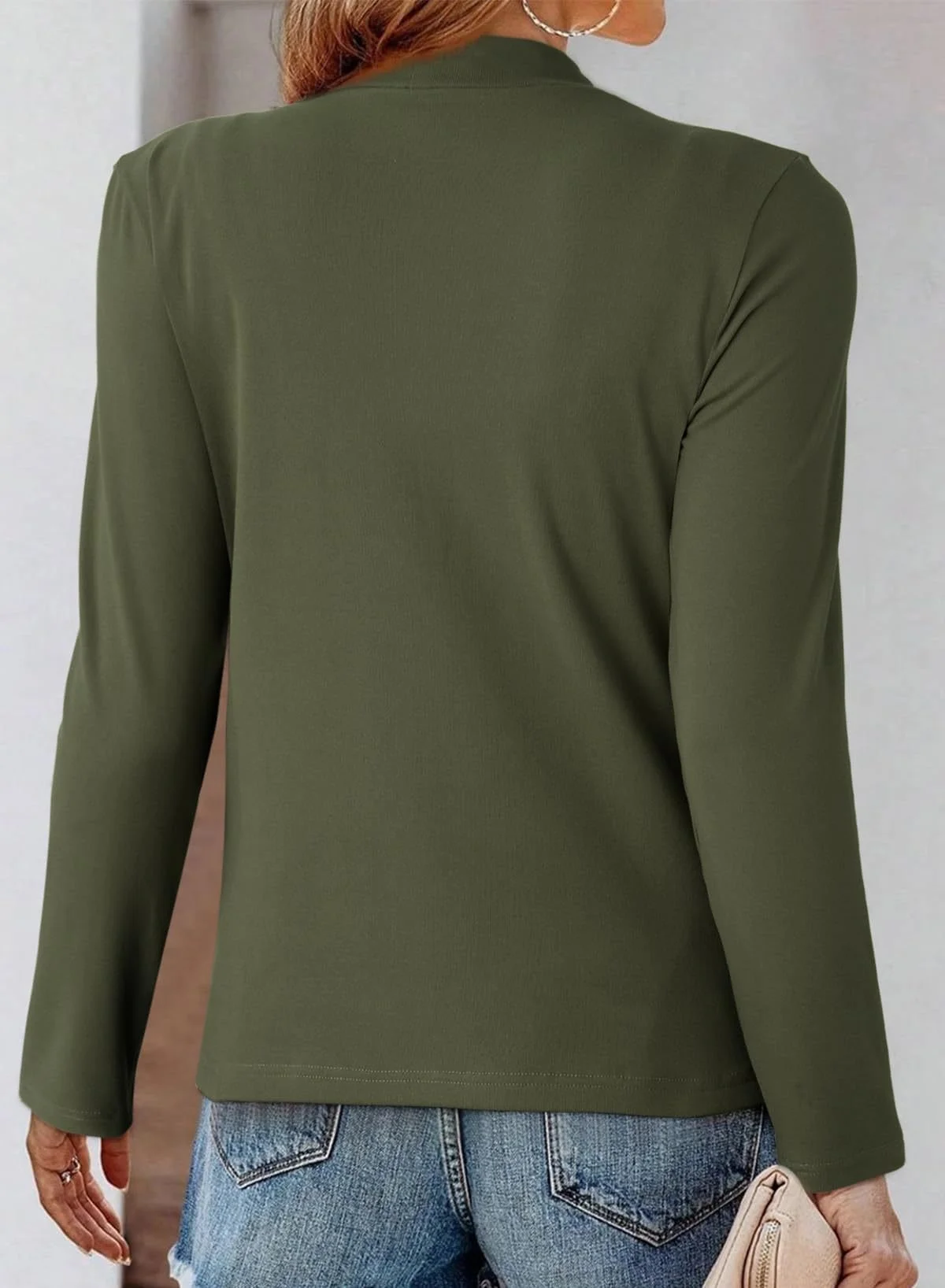 Elegant Plain Long Sleeve T-shirt