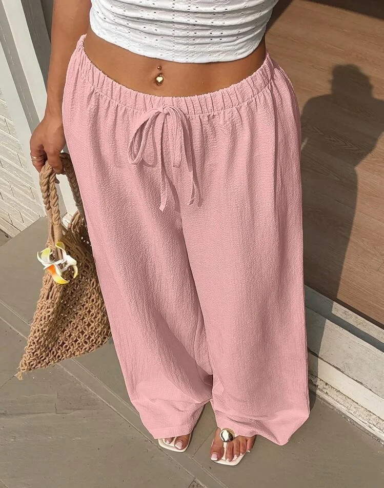 Women Plain Long Pants Casual Spring/Fall Trousers