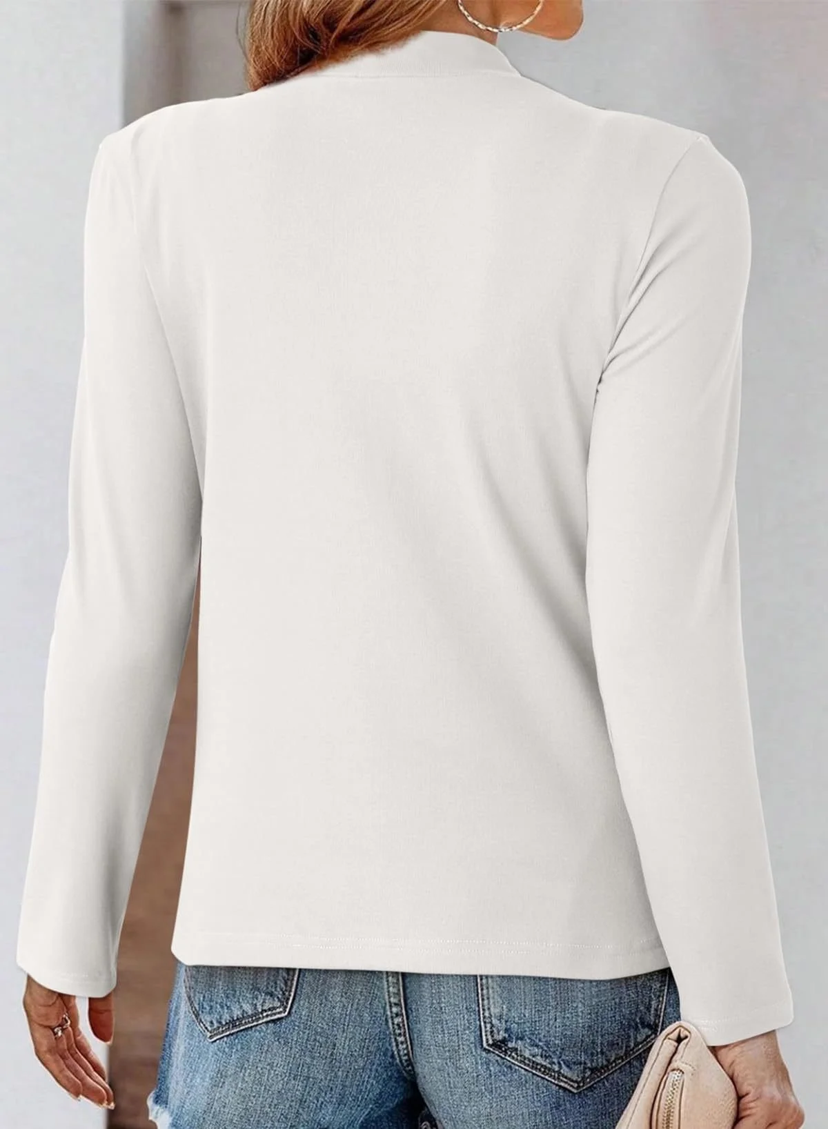 Elegant Plain Long Sleeve T-shirt