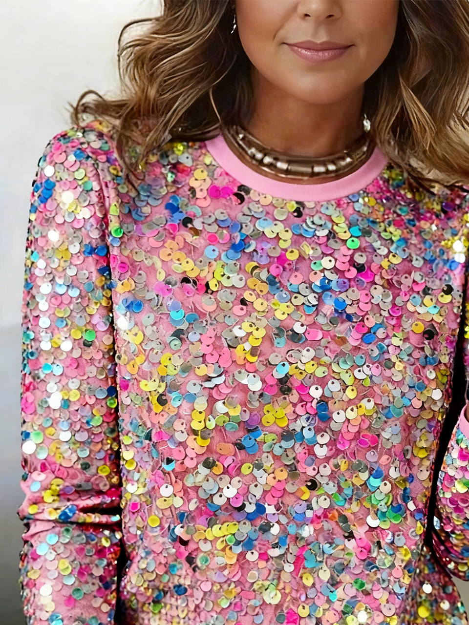 Vintage Starry Sky Crew Neck Long Sleeve T-shirt