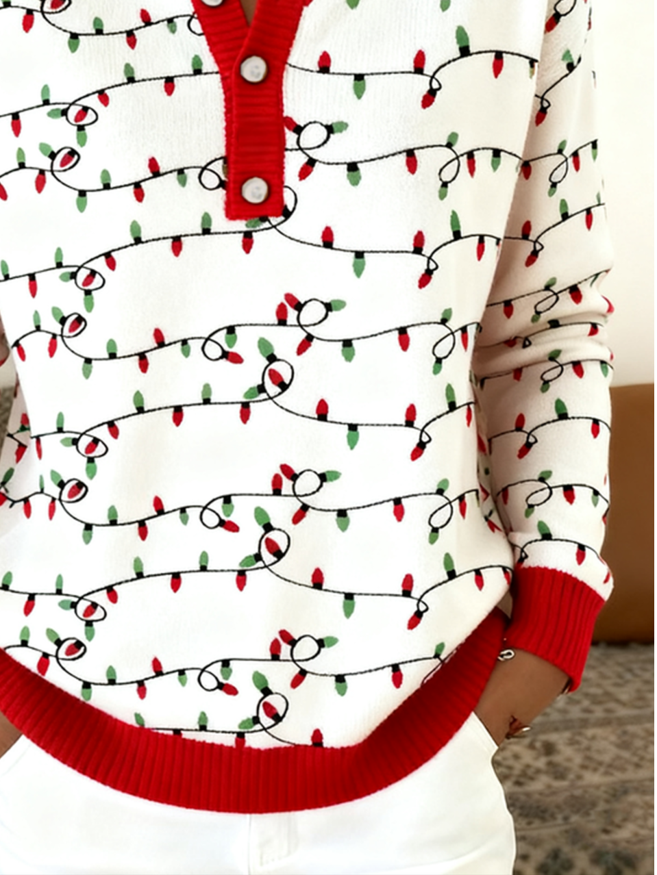 Women Christmas Long Sleeve Comfy Casual Sweater