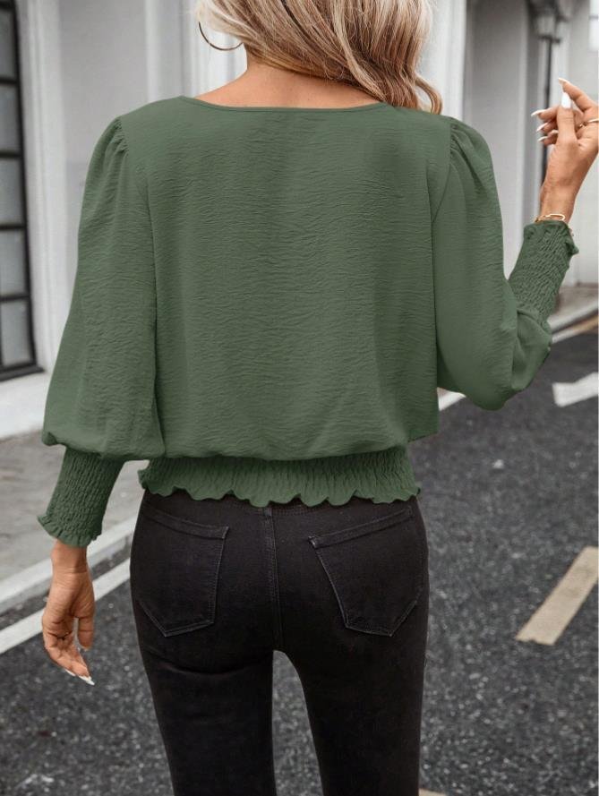 Women Plain Extra-long Sleeve Comfy Elegant Cardigan