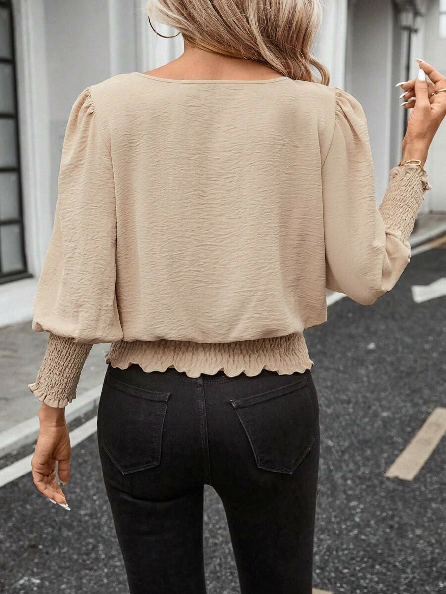 Women Plain Extra-long Sleeve Comfy Elegant Cardigan