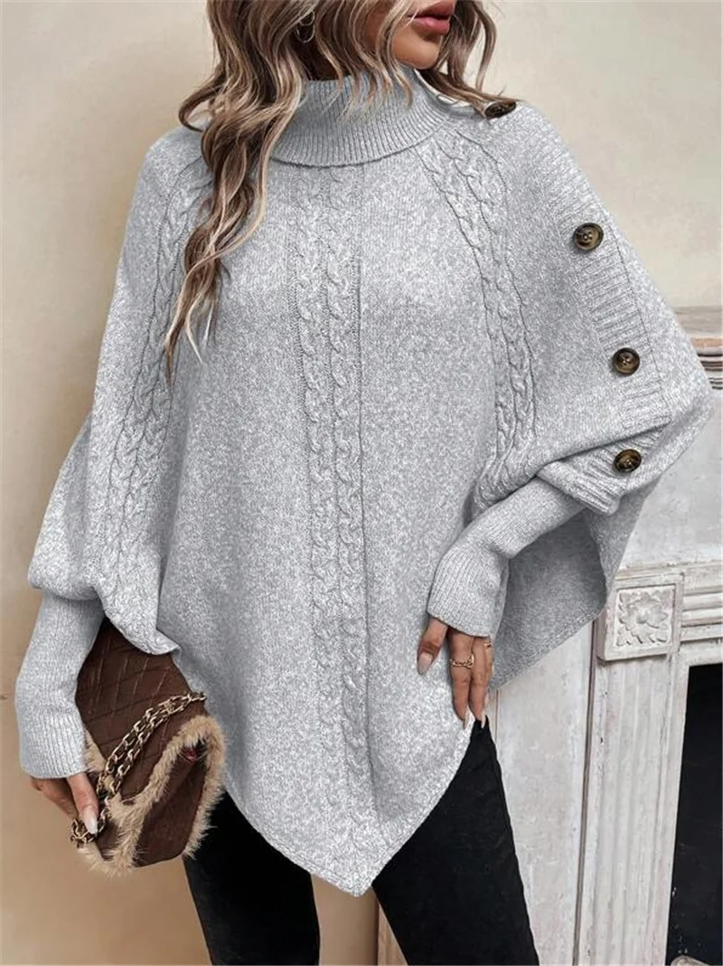 Women Wool/Knitting Plain Long Sleeve Comfy Casual Sweater