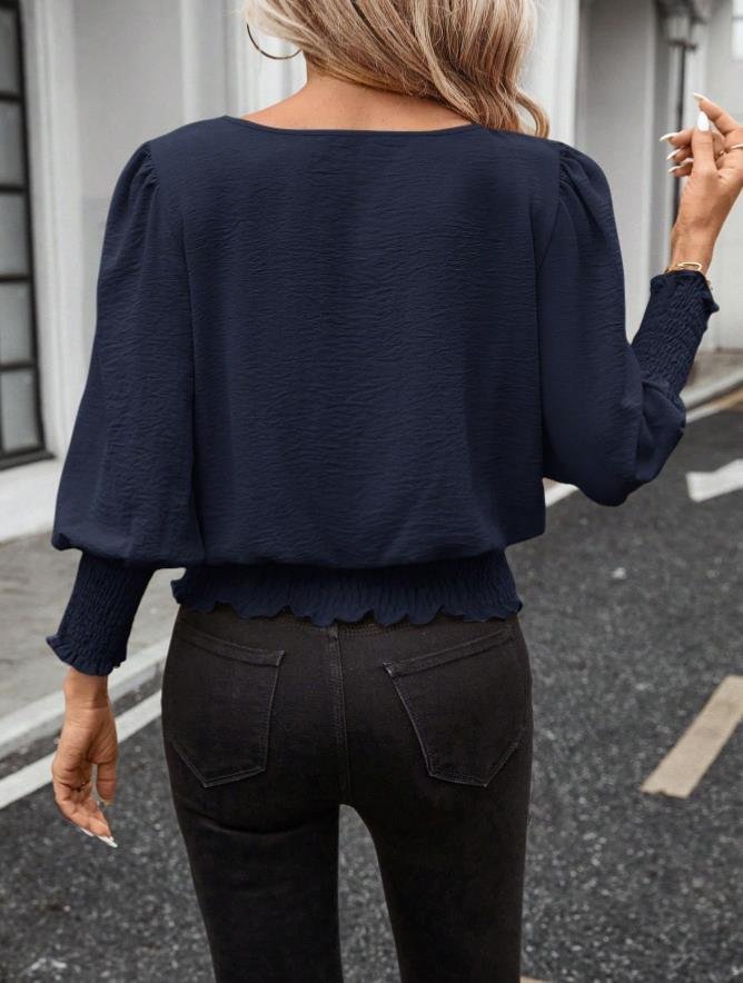 Women Plain Extra-long Sleeve Comfy Elegant Cardigan