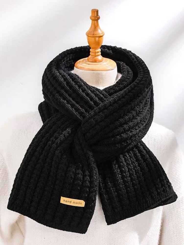 Versatile Korean Style Knitted Wool Christmas Red New Winter High-end New Year Gift Couple Scarf