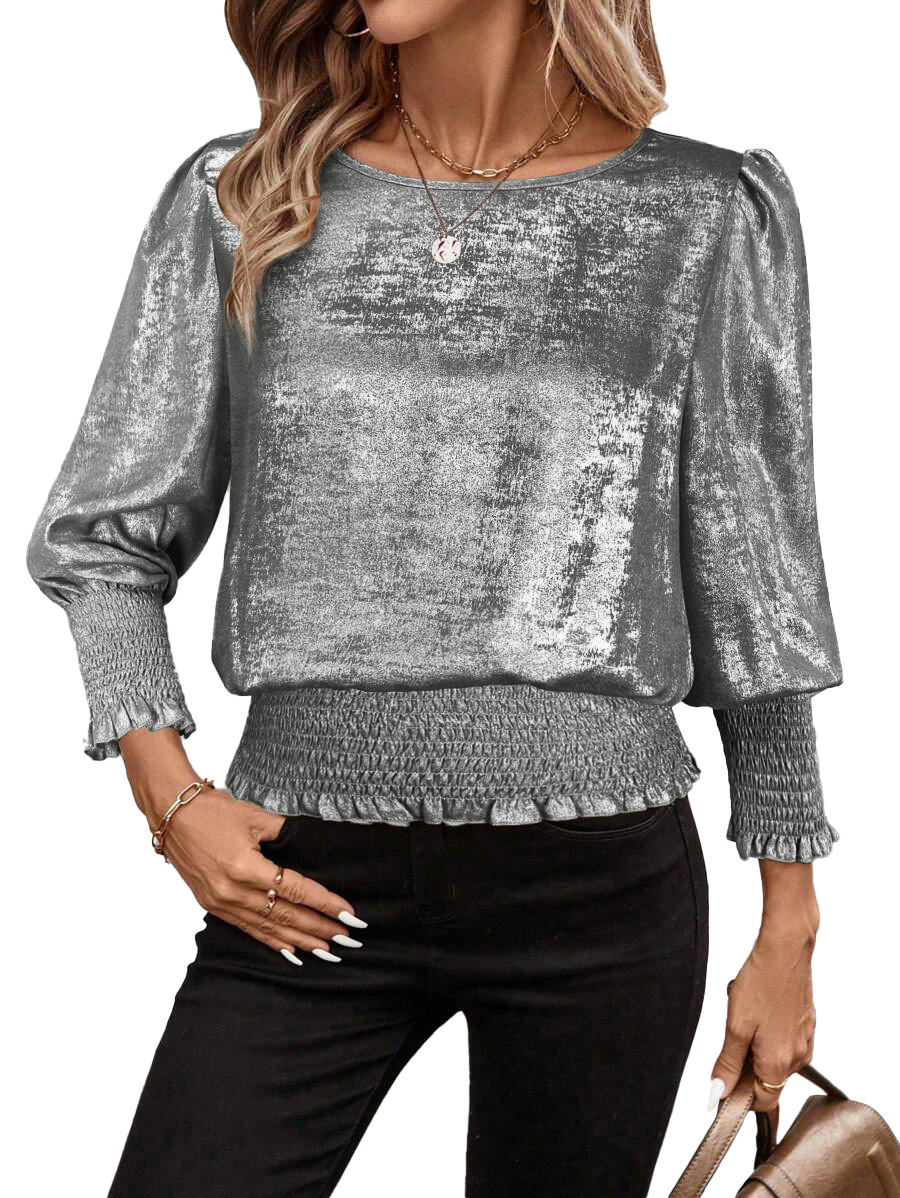 Street Plain Crew Neck Three Quarter Sleeve T-shirt