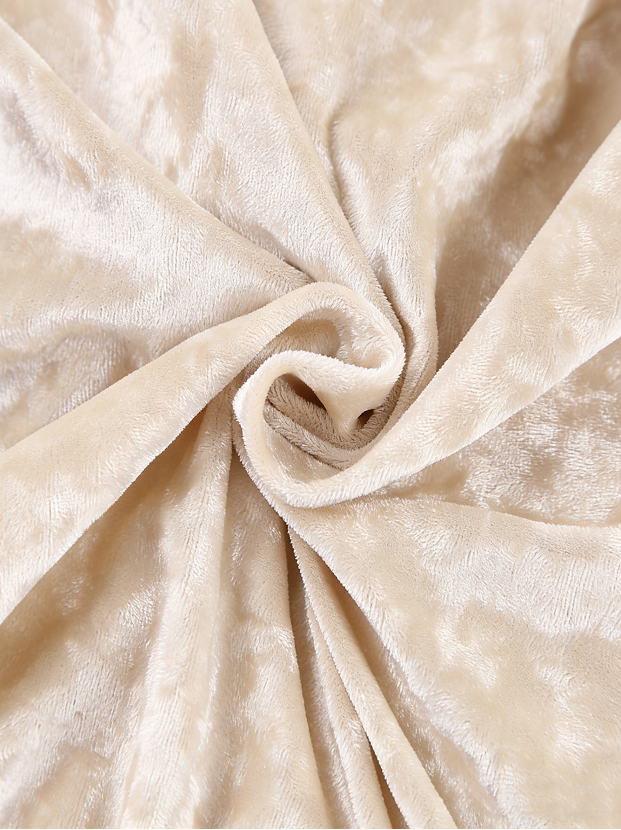 Velvet Plain  Loose Fit Simple Causle Pajama Set