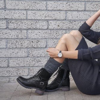Women Comfortable Outdoor Boots Casual Zipper Boots