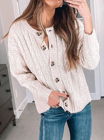 Solid Casual Sweater